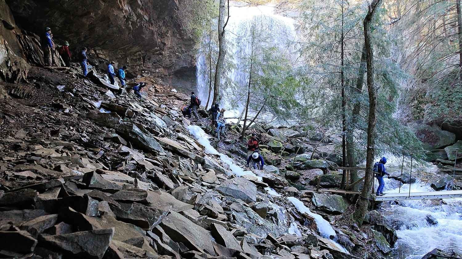 Collins Gulf Trail waterfall