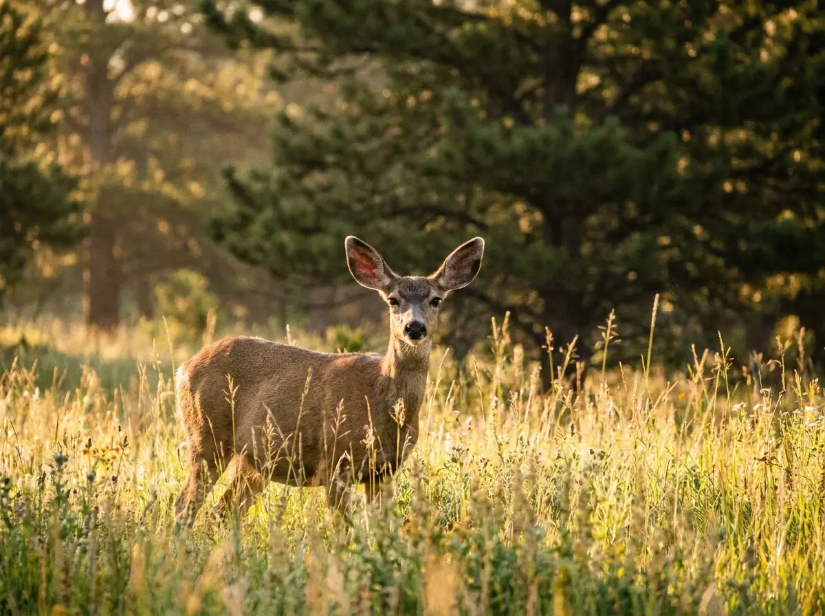 Mule deer near Evergreen, Colorado