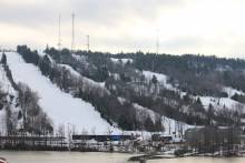 The runs of one of many Poconos Ski Resorts