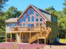 One of the rentals you can stay in when vacationing in the Poconos in Summer
