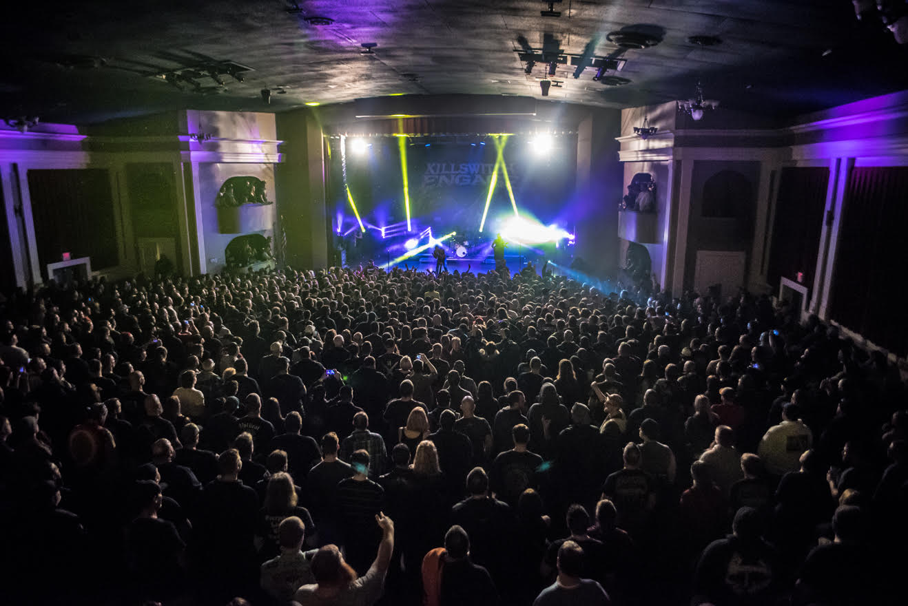 A large crowd at the Sherman Theater