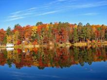 Colorful trees, experiencing Poconos in Fall
