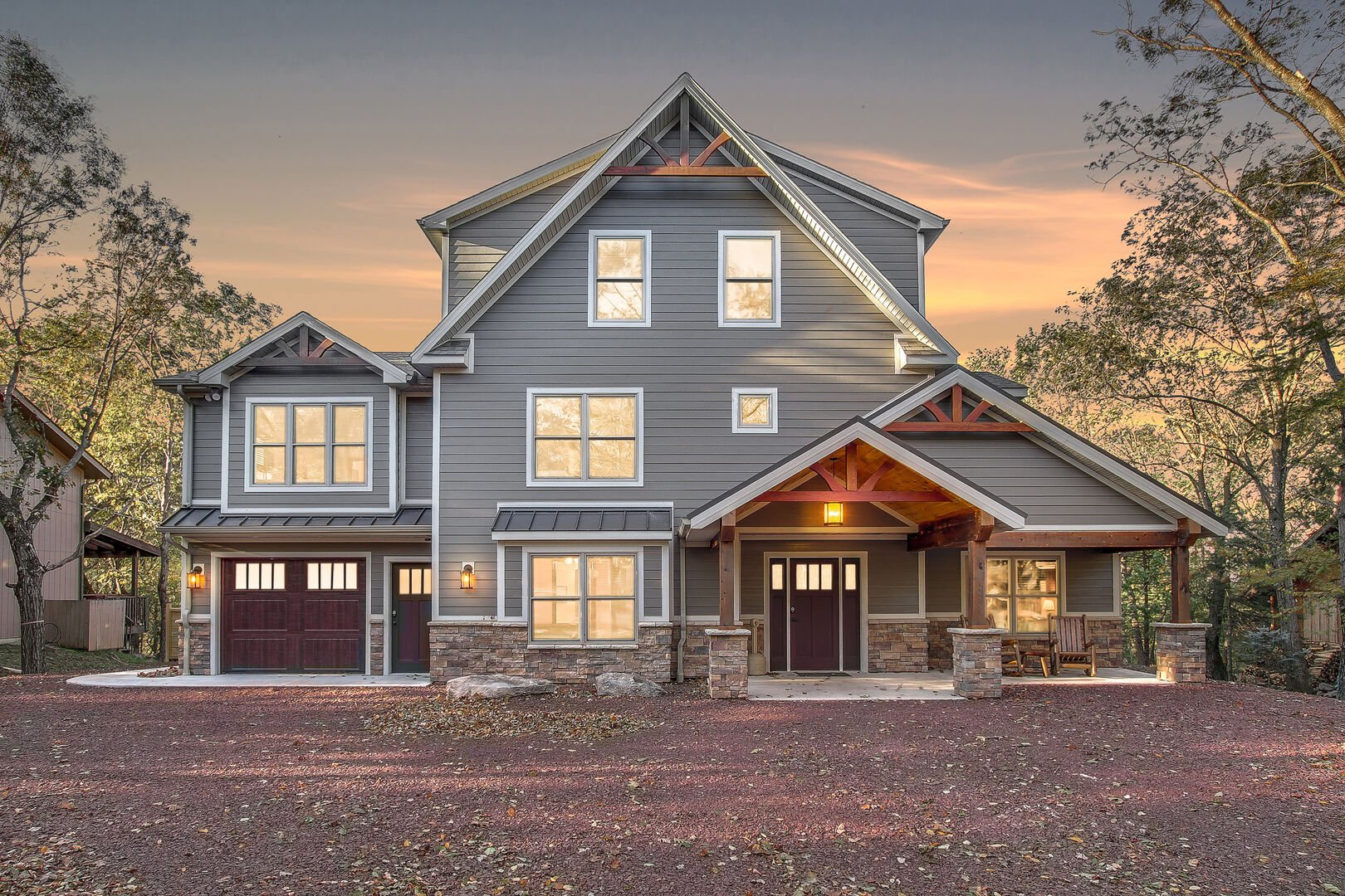 Pocono vacation home exterior view