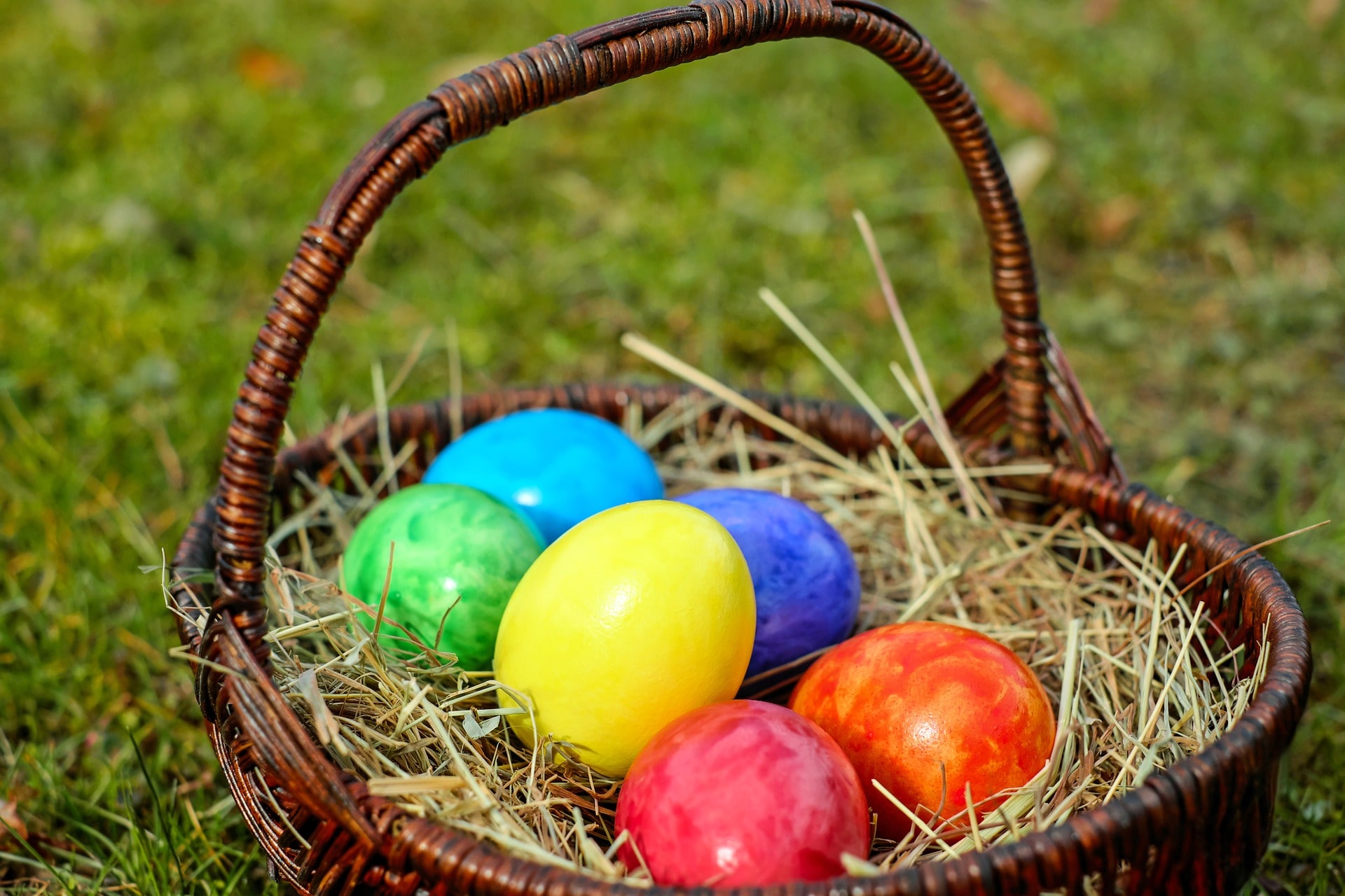 An egg basket from Easter in the Poconos
