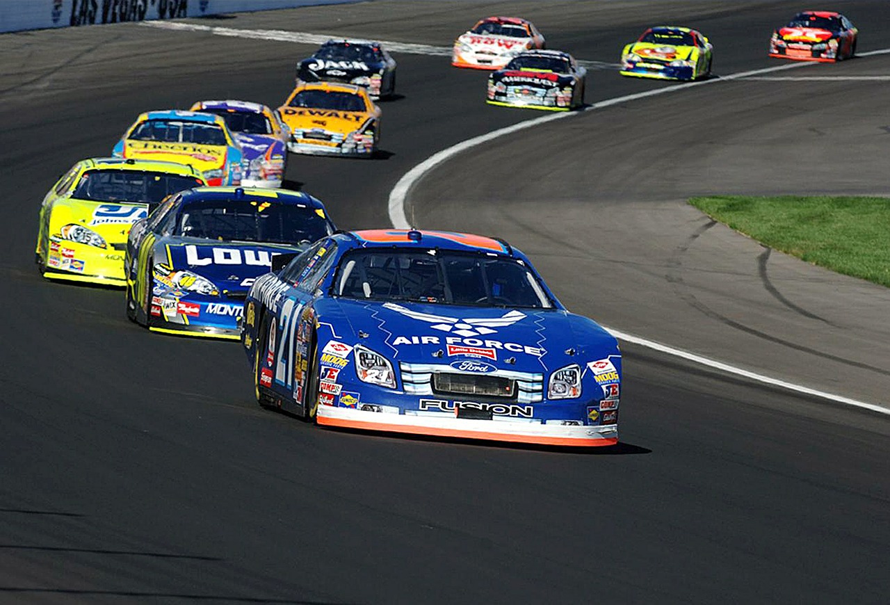 Nascars blazing down the Pocono raceway