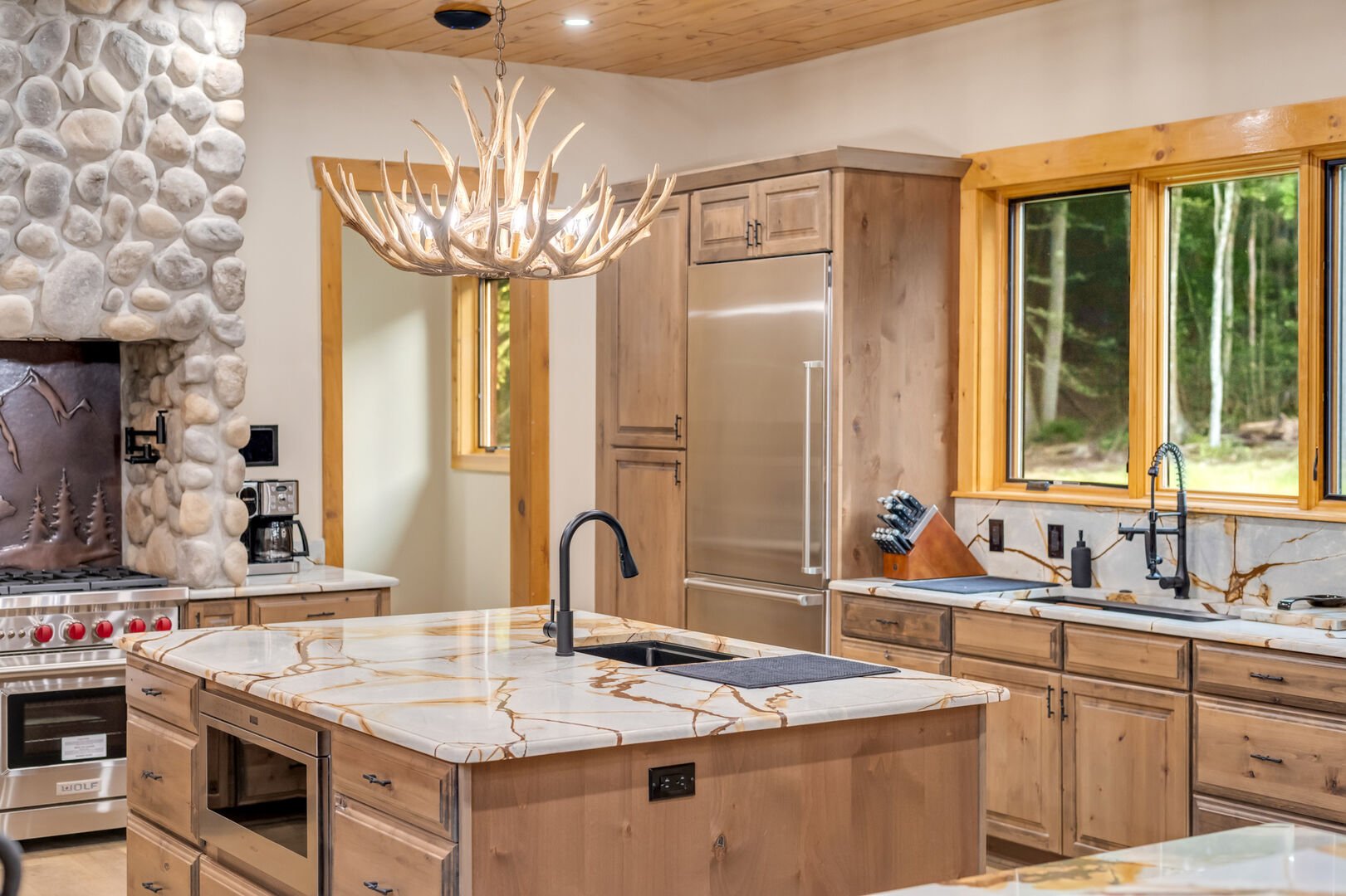 The kitchen in one of our Pocono vacation rentals