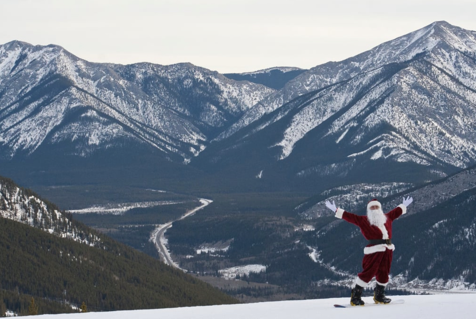 Ski with SANTA at Nakiska Ski Resort