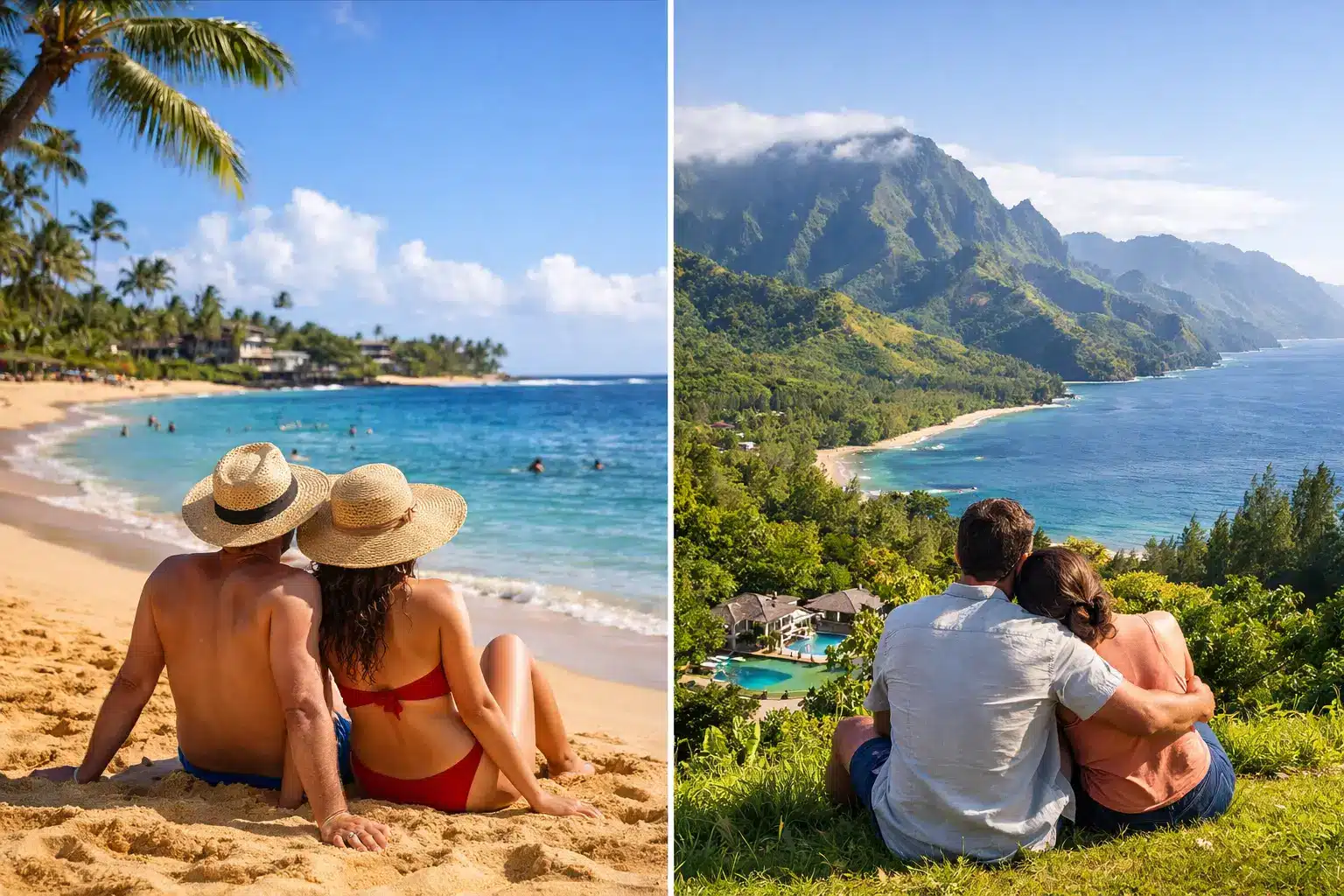 Poipu Beach vs Princeville Stay for Couples