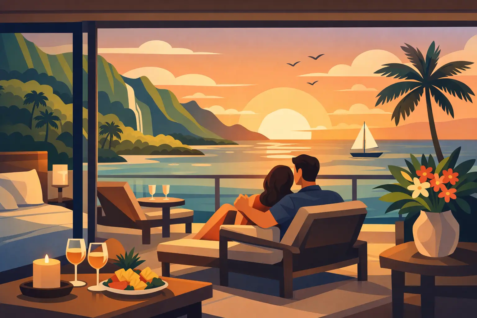 Romantic Kauai Getaway Condo for Two