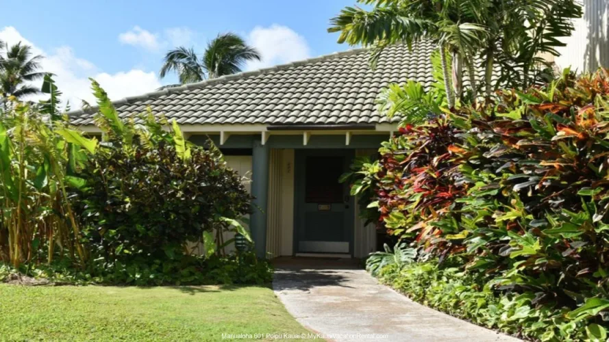 Front Entry Manualoha 601 Kauai Vacation Rental