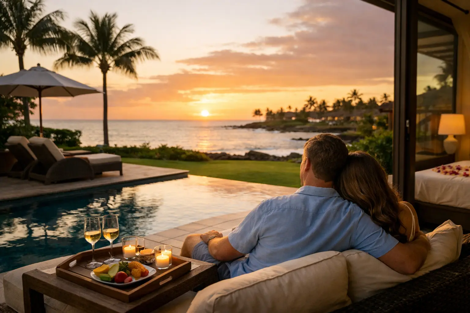 Romantic Vacation Rental Poipu Couples Love