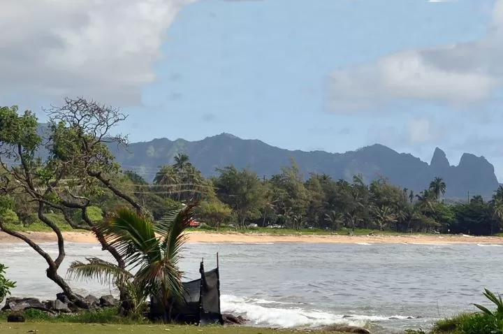 Wailua Beach is on the East shore of Kauai