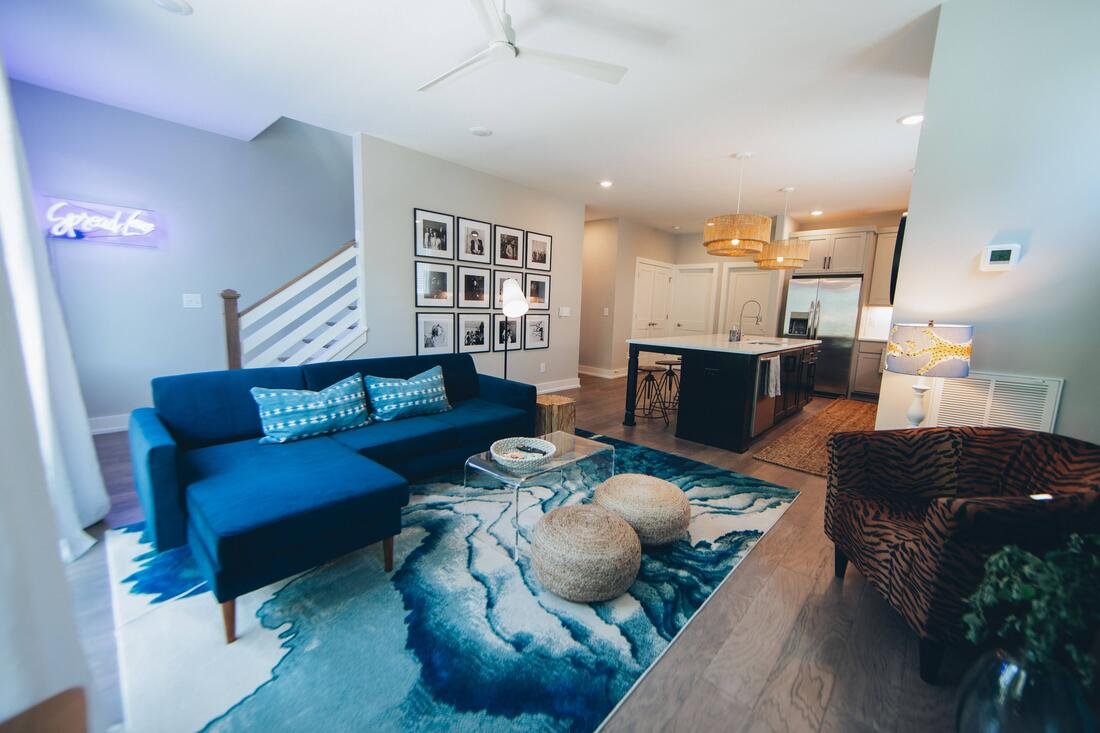 East Nashville luxury retreat living room