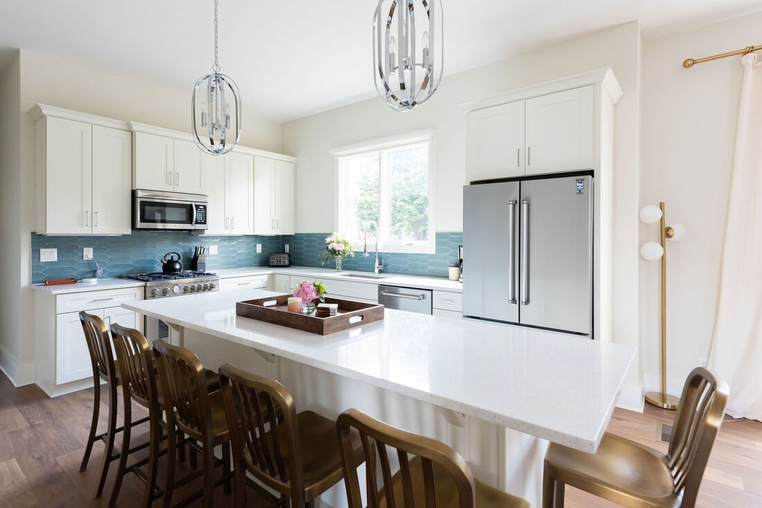 Stocked kitchen at Taylor Haus in Germantown, Nashville
