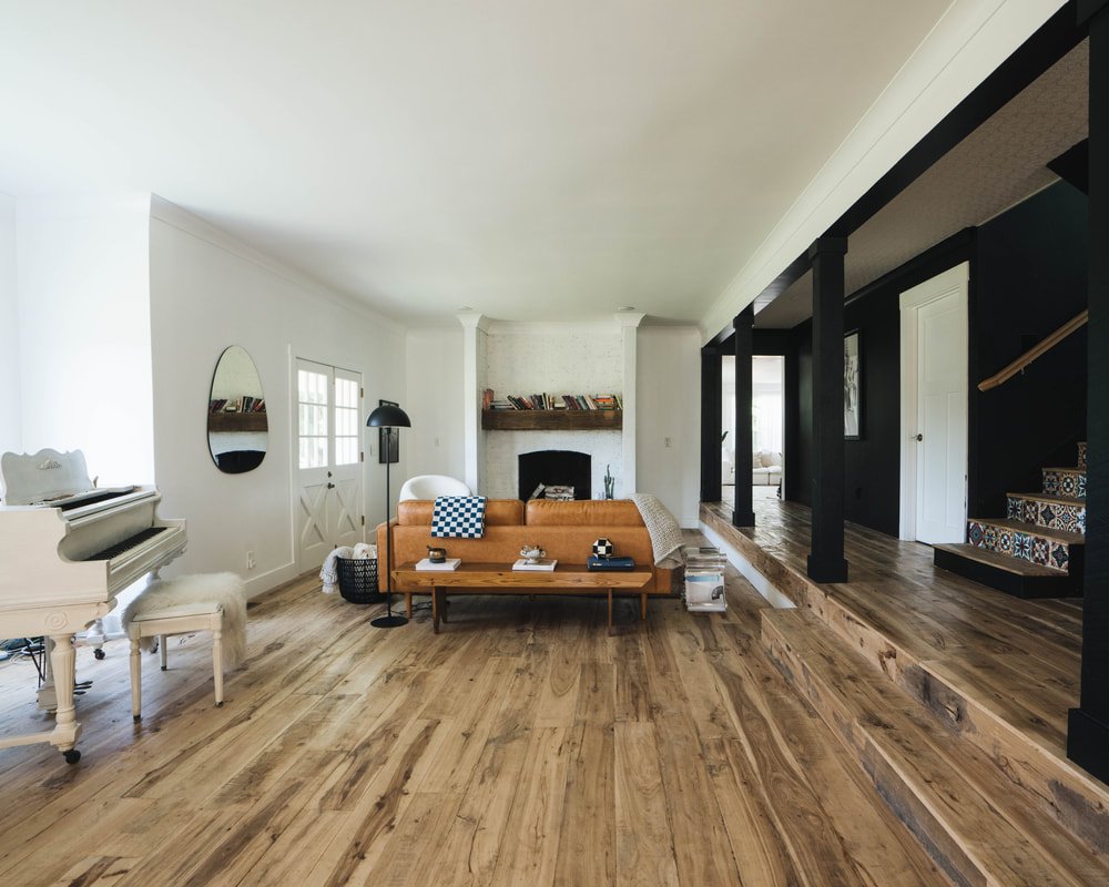 Baby grand piano in the Hilltop Hideaway