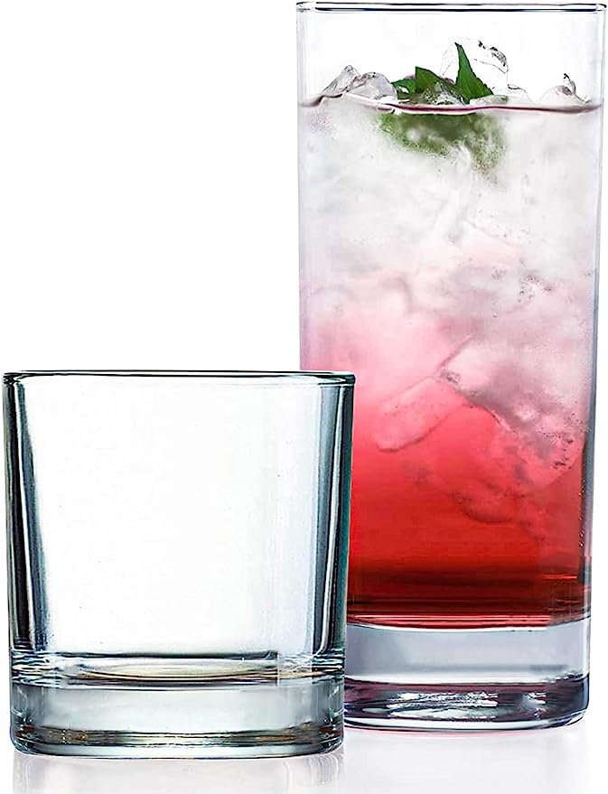 Sturdy classic glassware and place settings for short-term rental