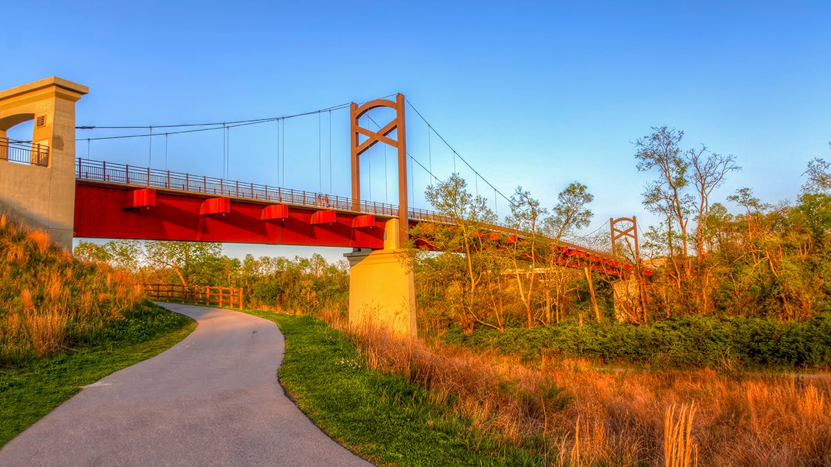 Shelby Bottoms Greenway trail in East Nashville