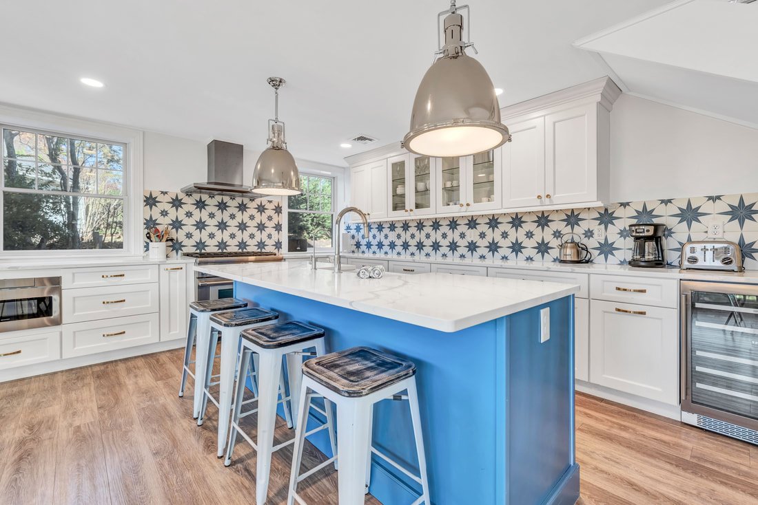 The Madeline chef's kitchen with center island