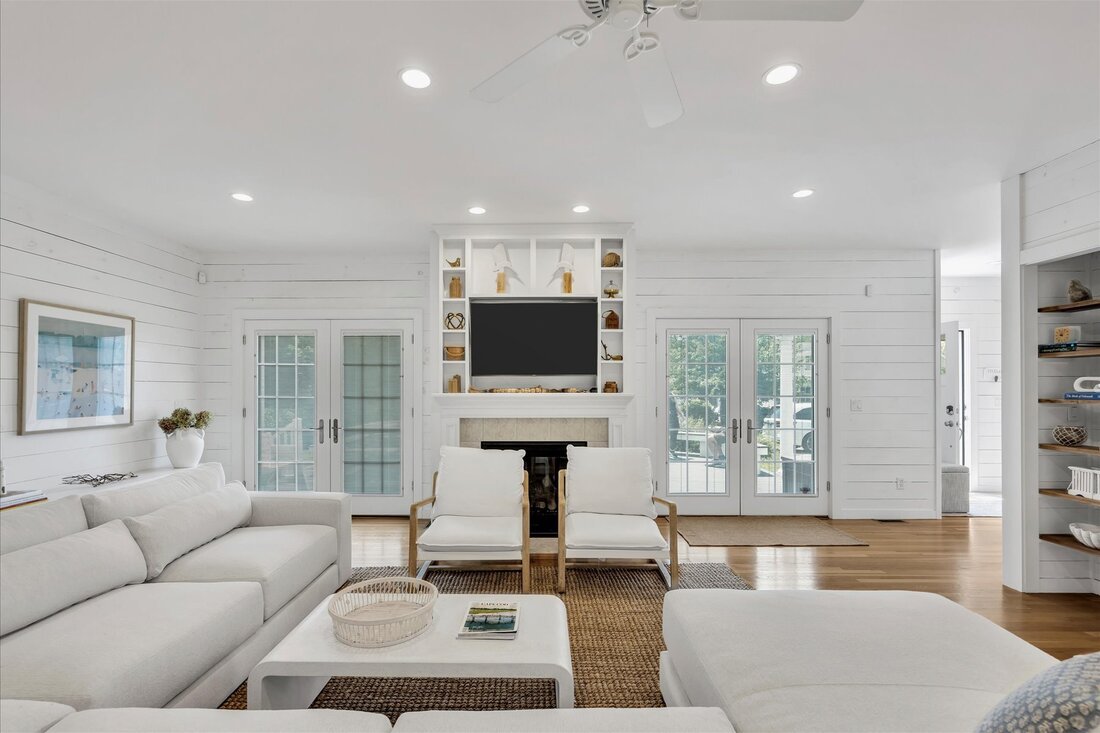 The Davis living room, Falmouth, Cape Cod