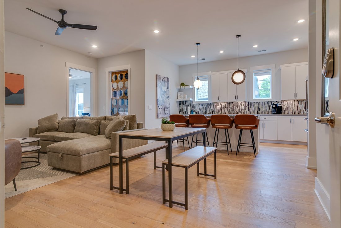 The Burch open living and main space