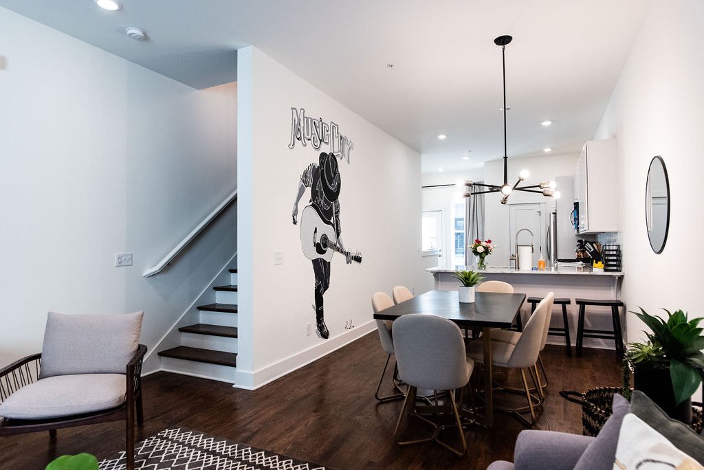 Beckon Homes Follow Your Arrow property dining room mural