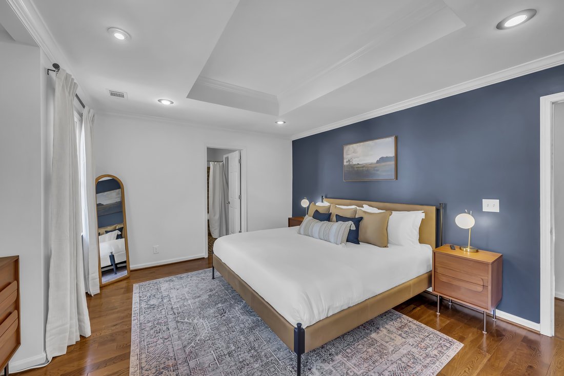 The Monroe primary bedroom, Germantown Nashville