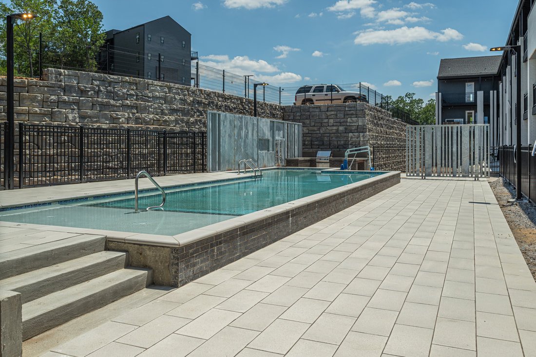 Hardy House community pool, East Nashville