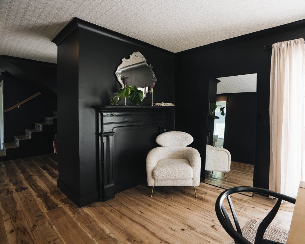 Well-staged short-term rental living room