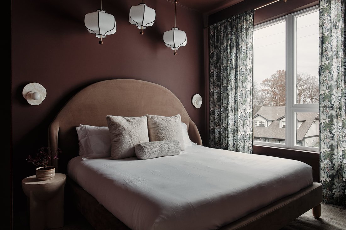 The Maren primary bedroom with king-size bed