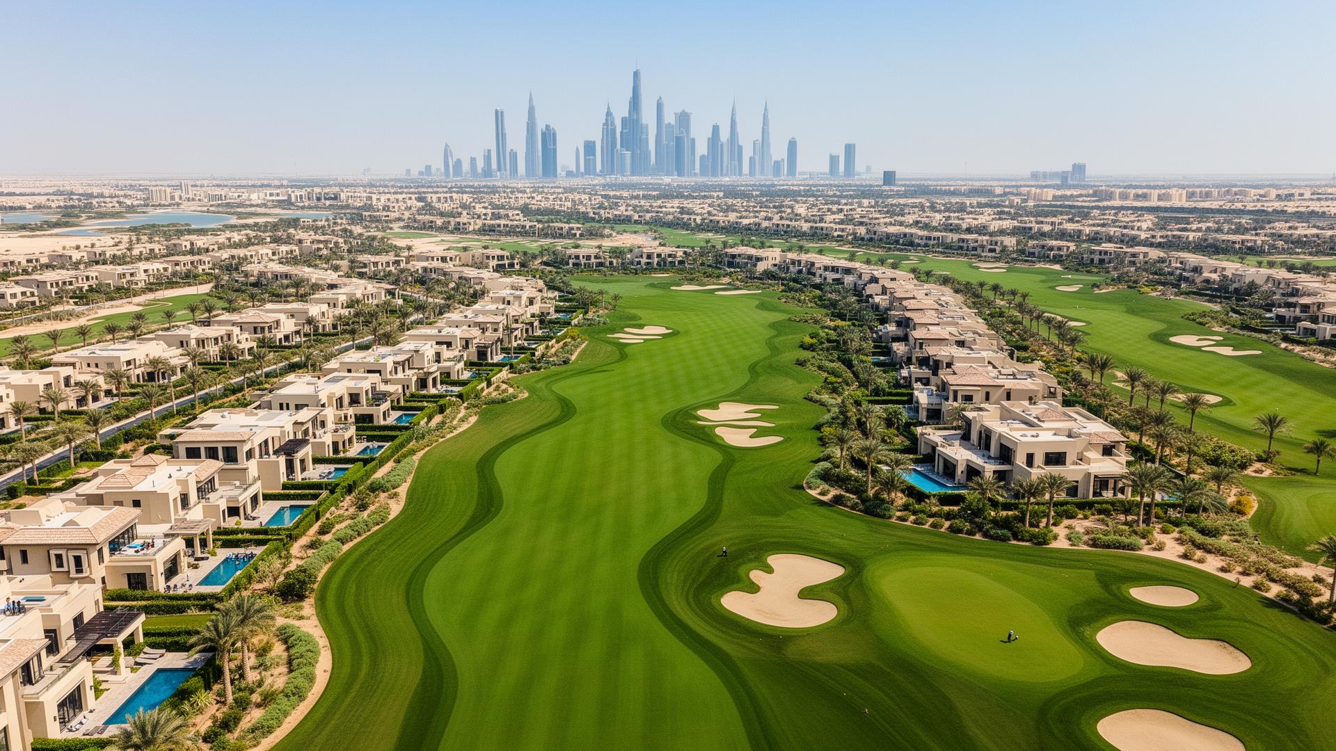 Jumeirah Golf Estates, home to Dubai's Etihad Rail station
