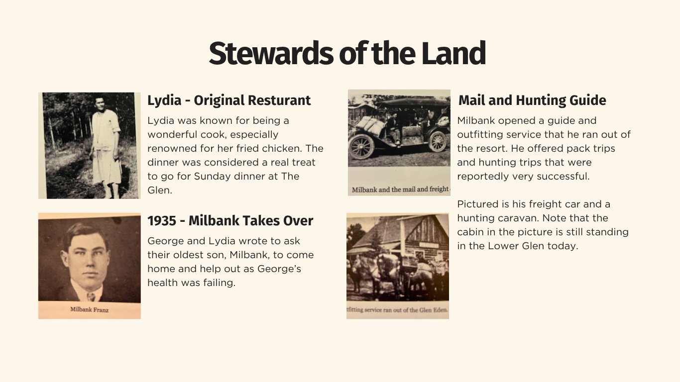 Glen Eden Resort history panel 5
