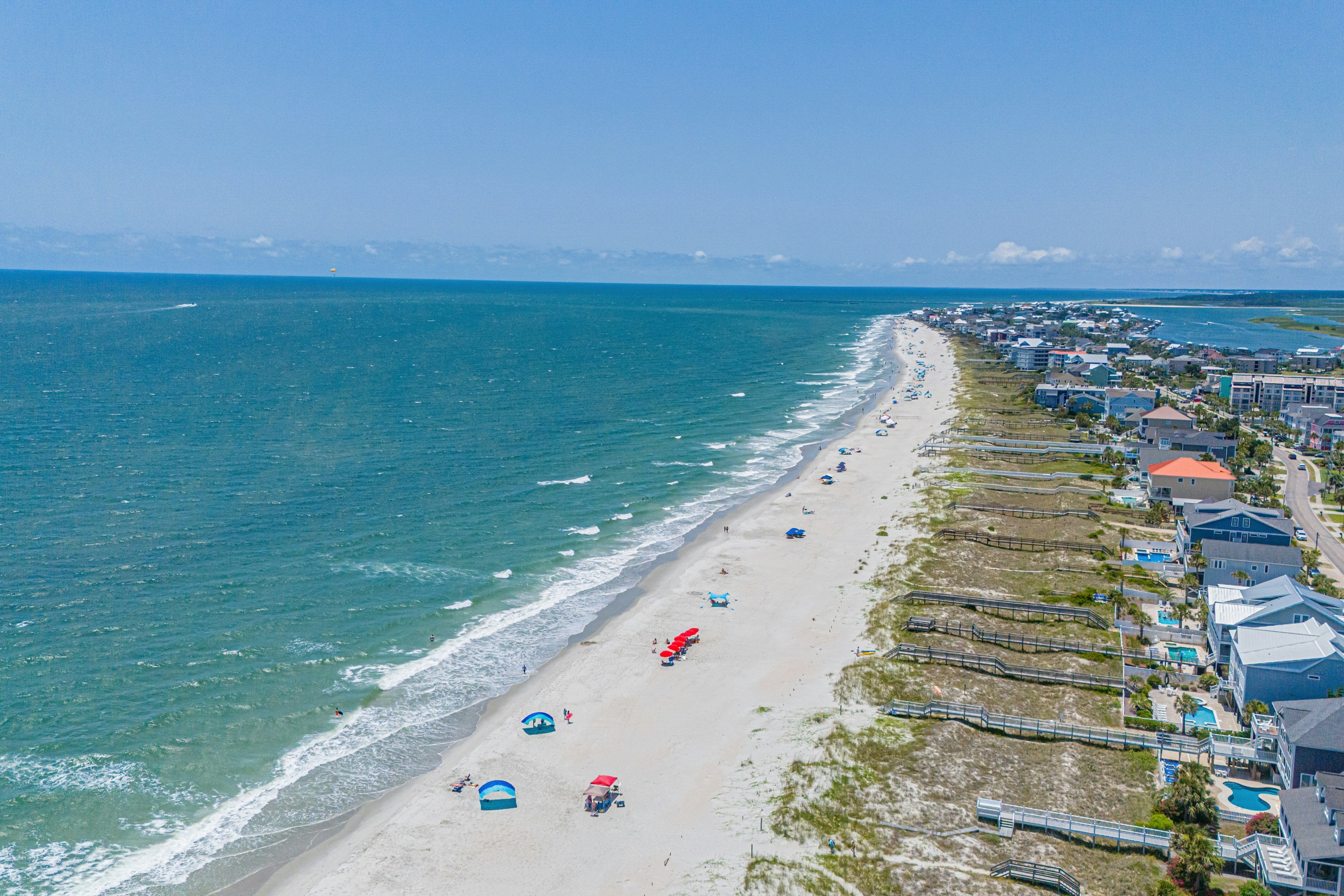 Aerial view of North Myrtle Beach coastline