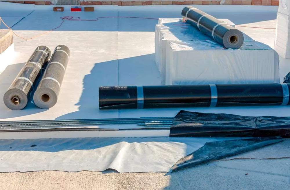 Stock photo rubber roofing