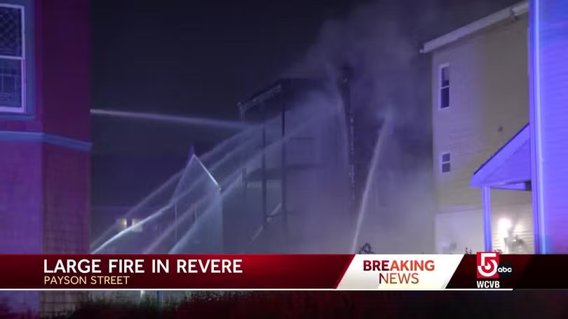 Revere Fire Being put out - Breaking News