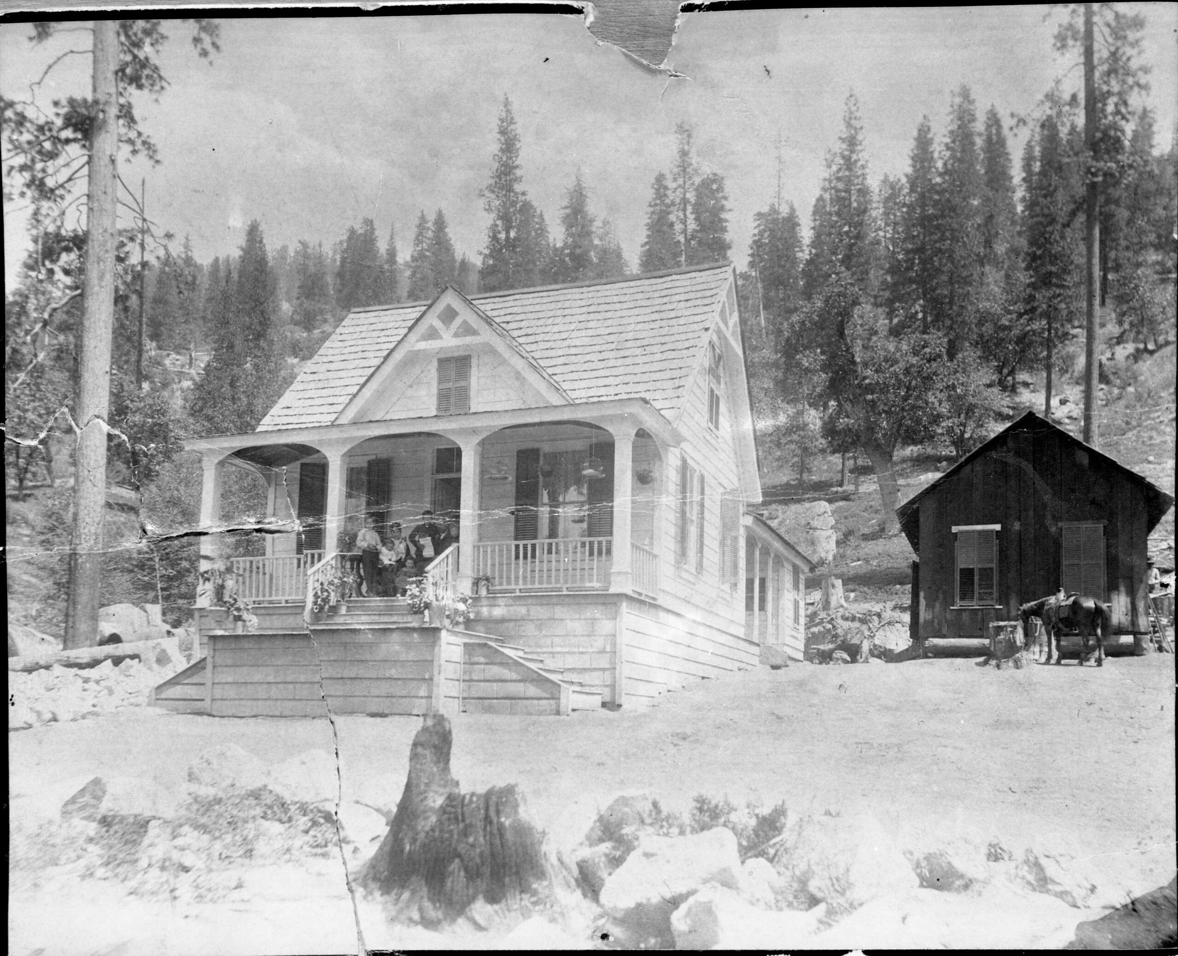 The Bruce family homestead in Wawona