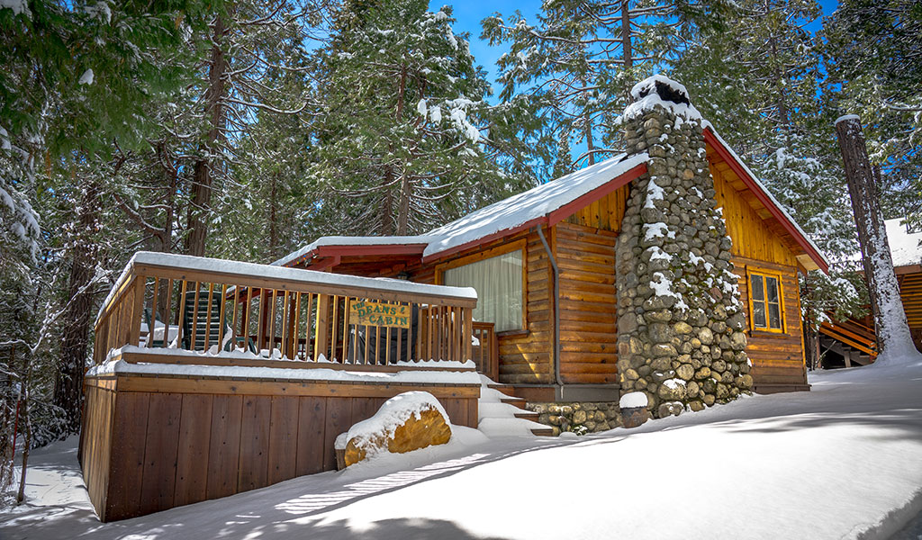 The Redwoods In Yosemite winter cabin