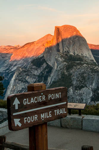 glacier point sunset