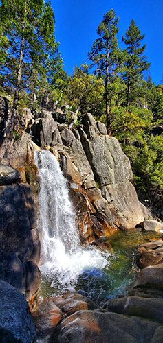 Chilnualna Falls Trail waterfall