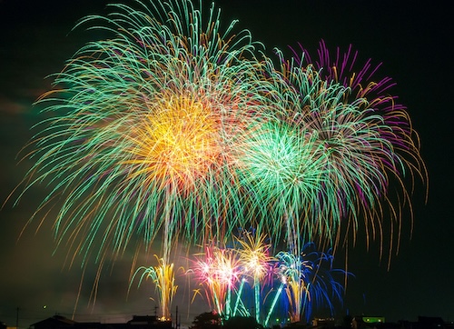 fireworks on independence day
