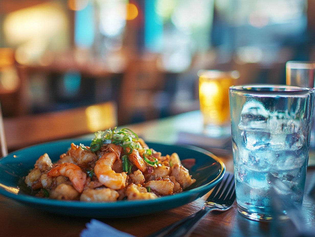 Shrimp dish at a local Myrtle Beach restaurant