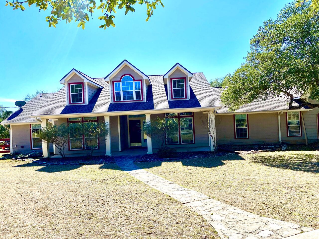 Exterior of this Texas Hill Country Rental