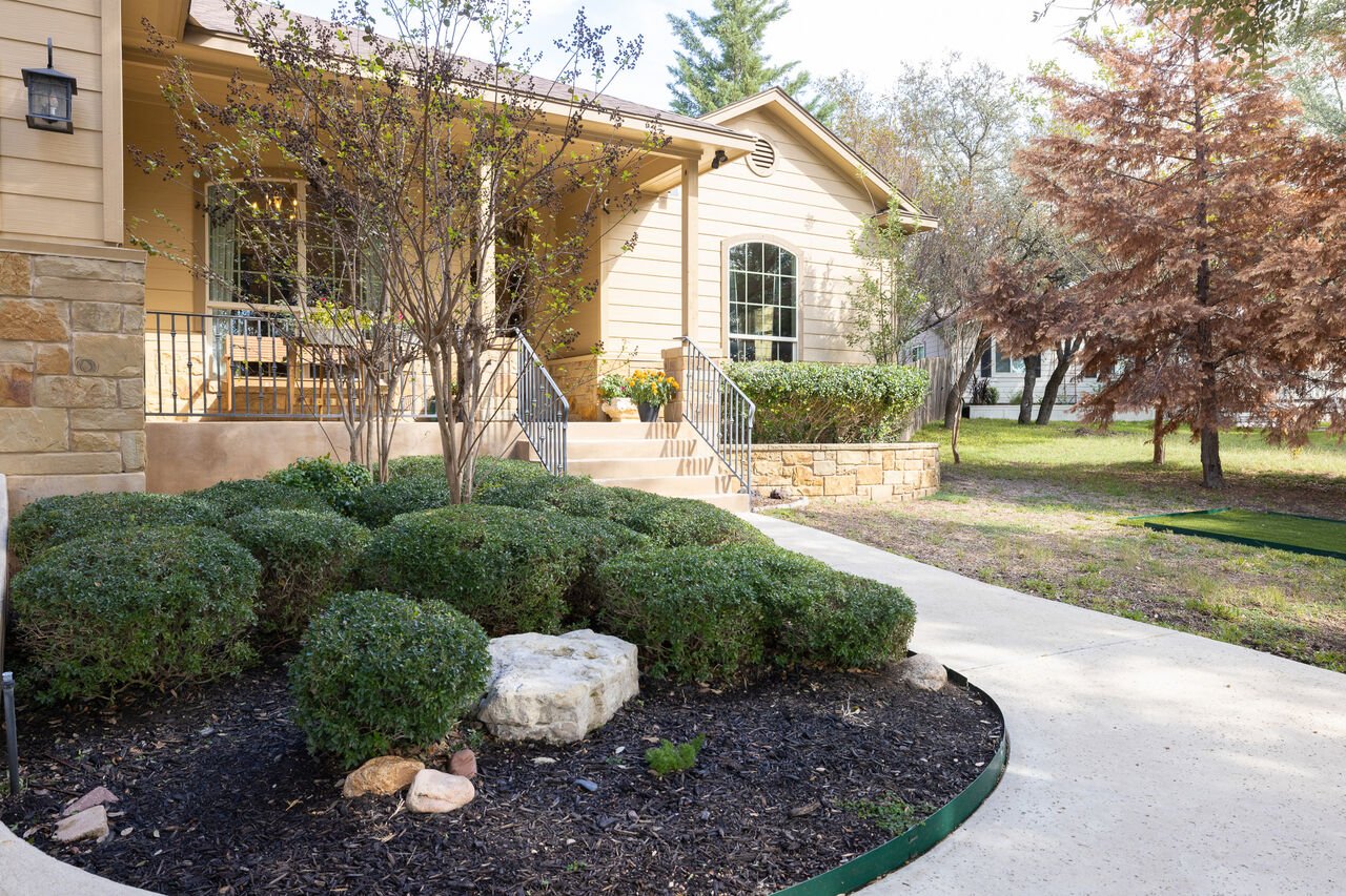 The exterior of Dripping Springs Deer Creek Retreat