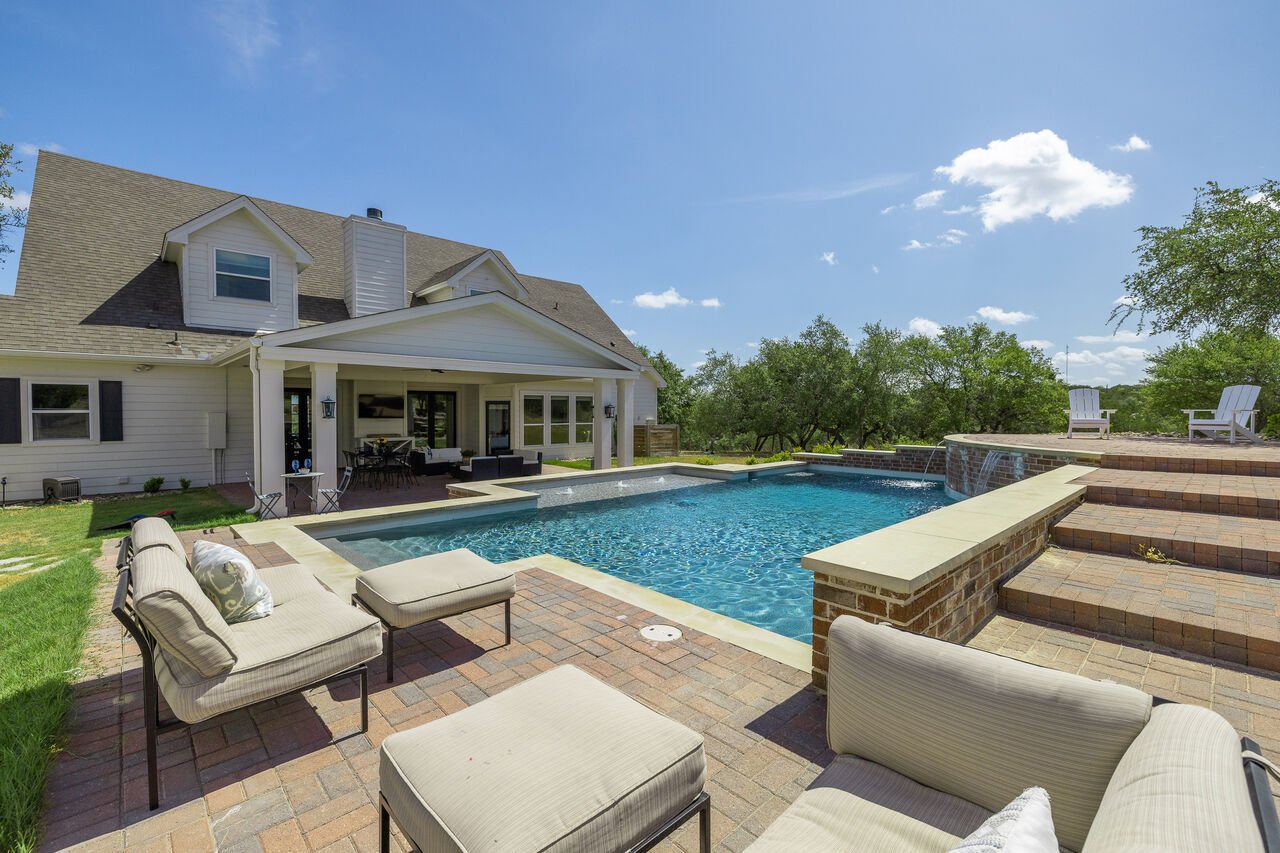 The pool at Hill Country Southern Retreat