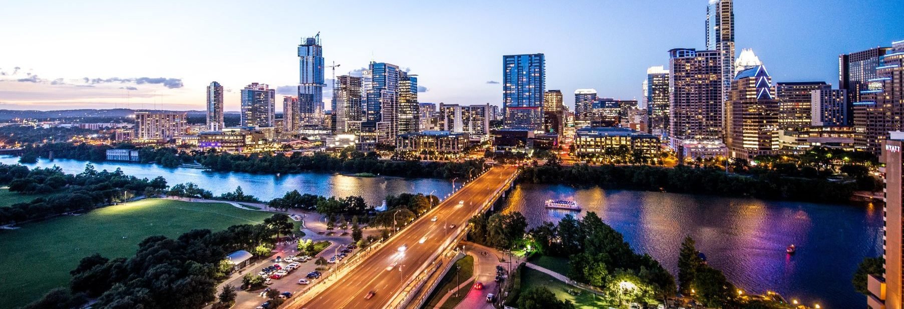 Austin skyline at dusk