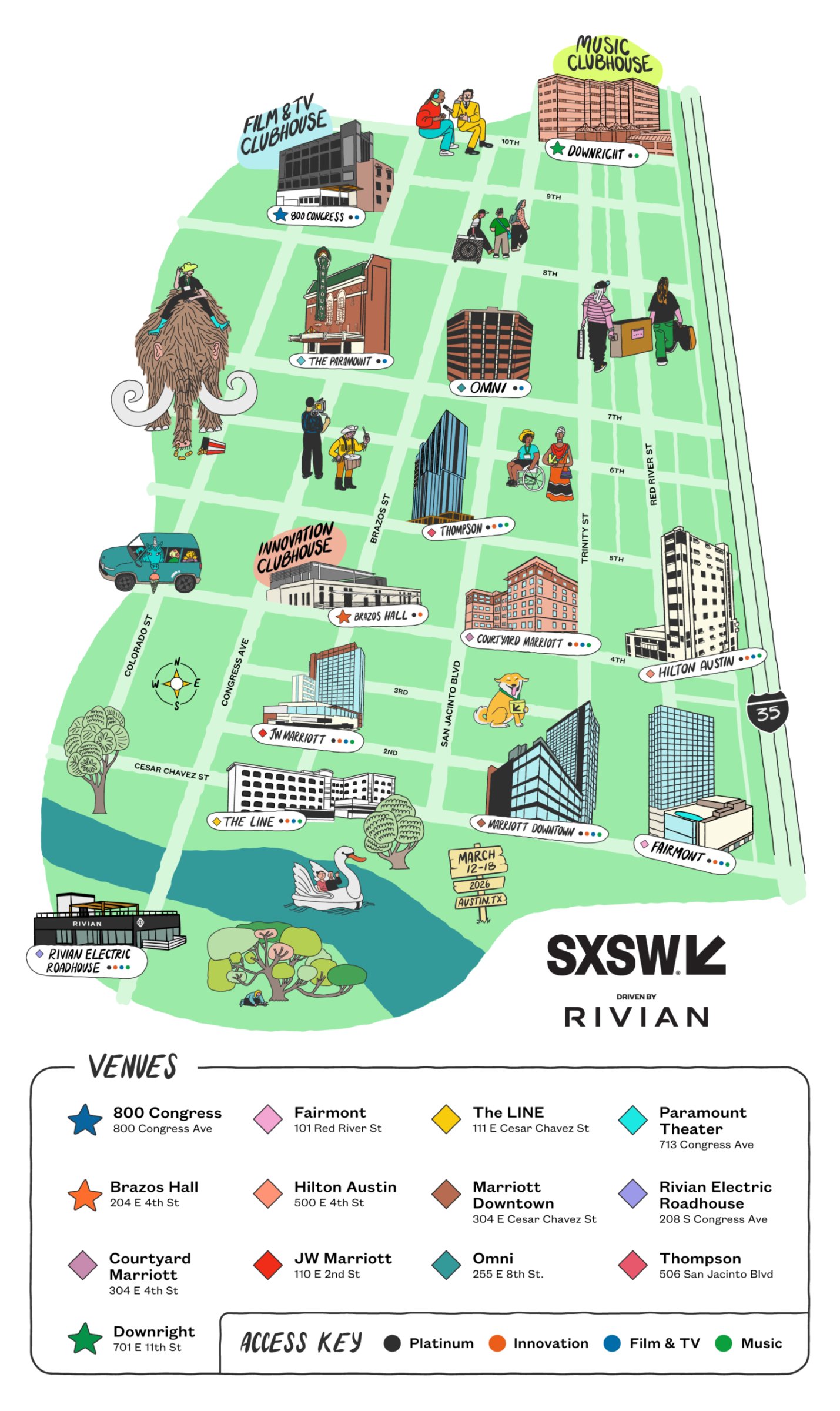 South By South West Map