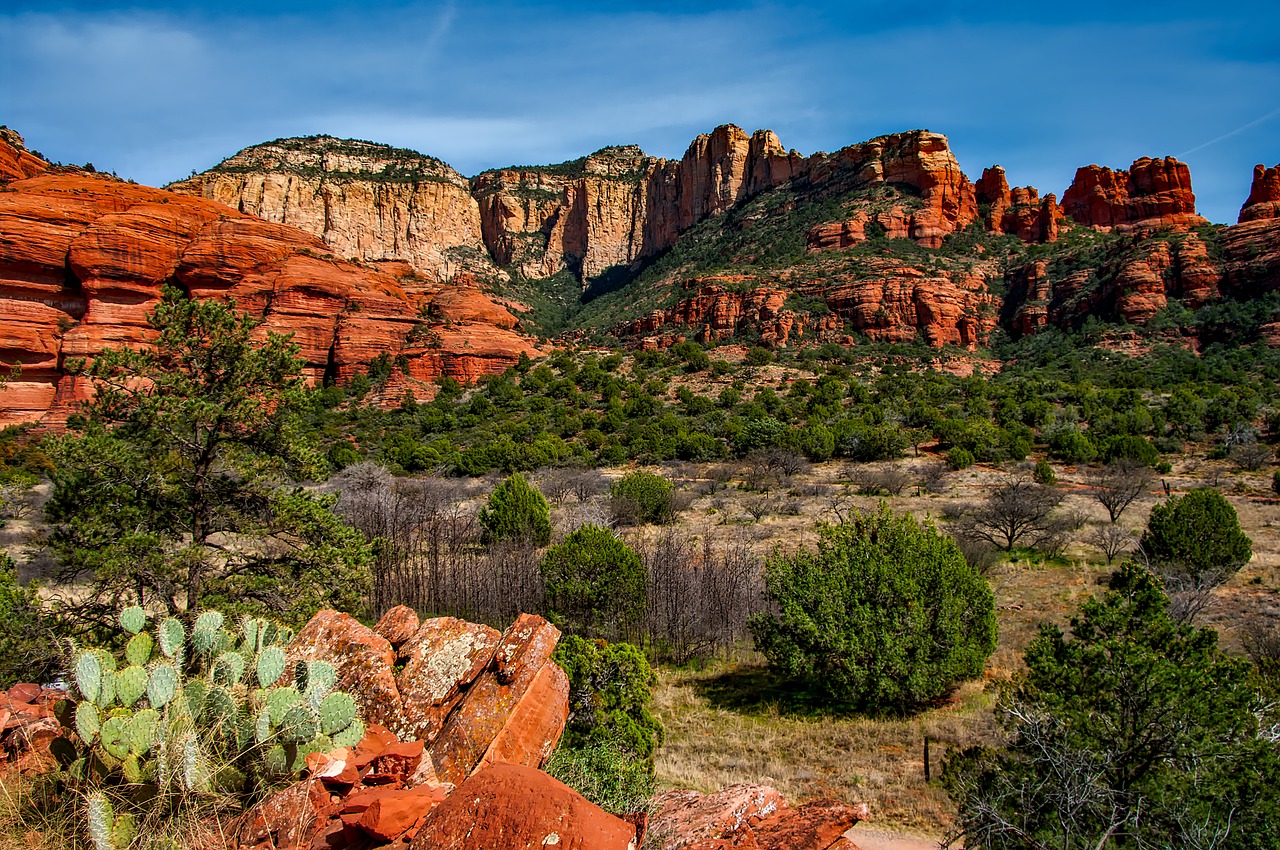 Views of red rocks as seen during a Scottsdale Arizona Vacation