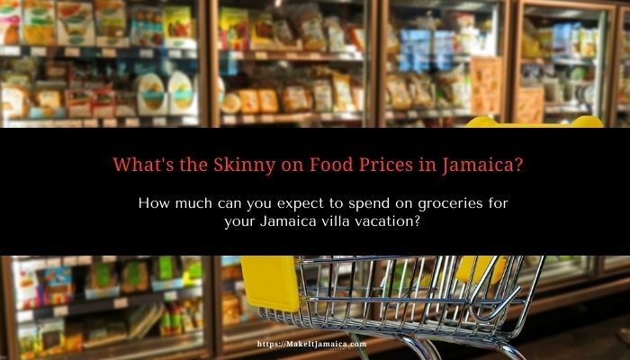 shopping cart in grocery store in Jamaica