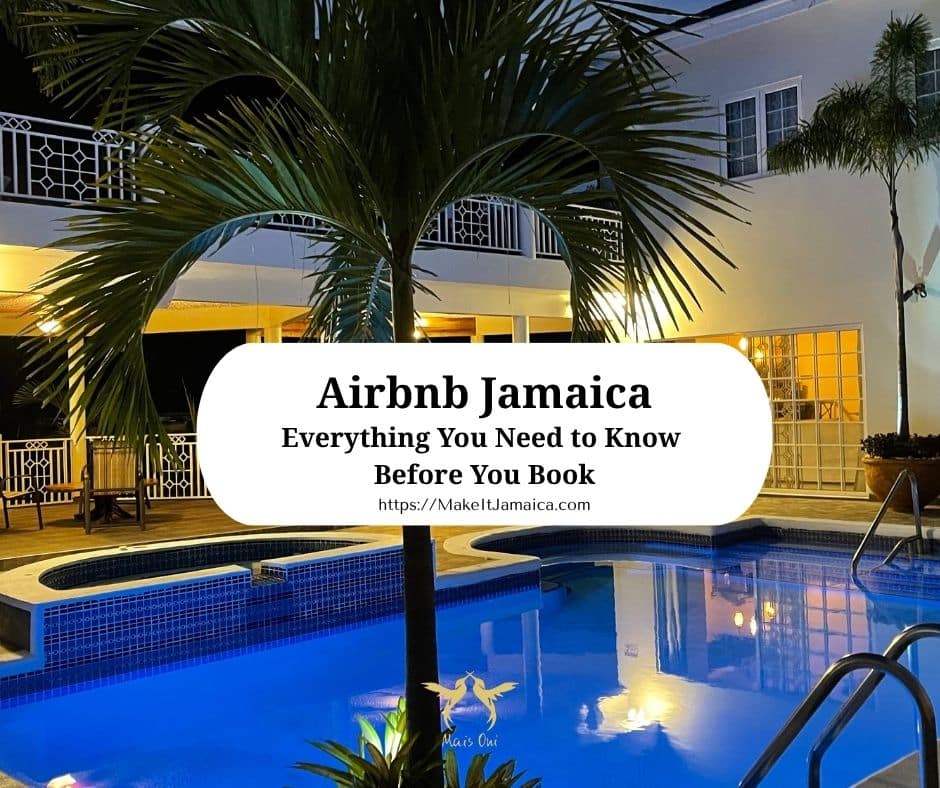 airbnb Jamaica pool at Mais Oui Villa in Discovery Bay Jamaica