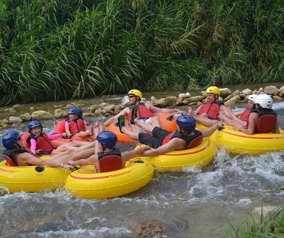 River tubing with River Rapids Jamaica near Mais Oui Villa in Jamaica