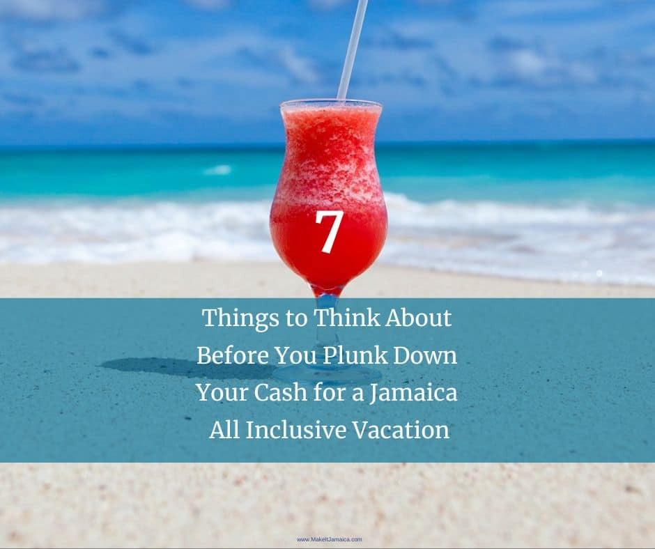cocktail on the beach - Things to think about before you book a Jamaica all inclusive villa vacation